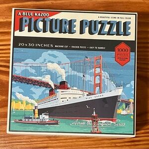 Blue Kazoo Ocean Liner 1000 Piece Puzzle – Across the Continent Series – Complet